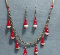 Conjunto de cones de lata de cookies e sementes de açaí