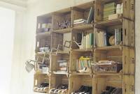 Estante suspensa 16 caixotes