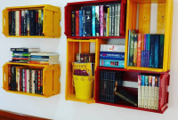 Estante  separada 6 caixotes