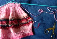 passe os pontos para a outra agulha