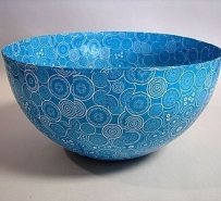 Utilitário: Vasilha (bowl) feita de papel machê