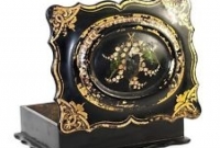 Caixa de jóias vitoriana de 1843 feita em papel machê