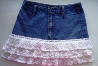 Foto 4 - Saia com três babados